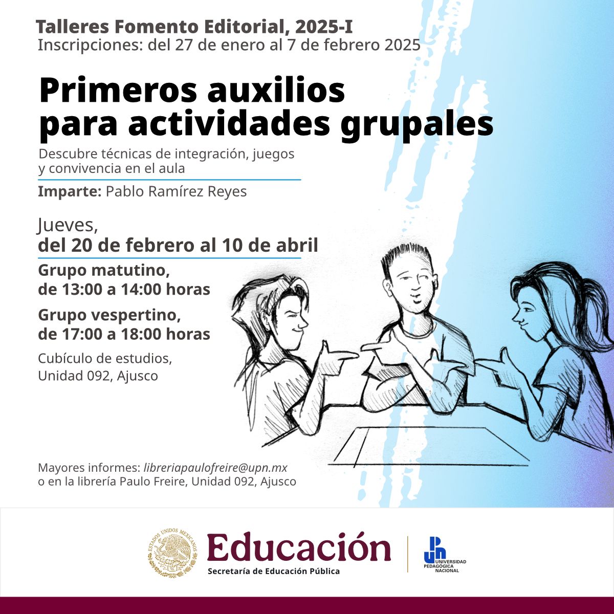 Primeros auxilios para actividades grupales