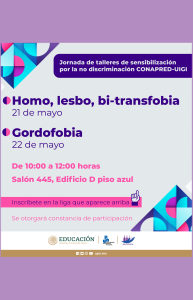 	Talleres de Sensibilización por la no Discriminación CONAPRED-UIGI