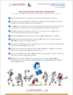 DECÁLOGO DE USO DEL GIMNASIO